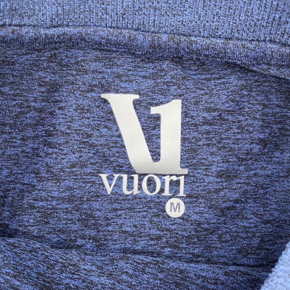 Vuori Peloton Long Sleeve Shirt Mens Medium Blue Workout Activewear Top - Picture 5 of 9